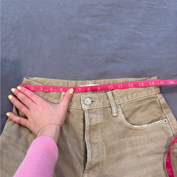 Moussy Vintage Tan Straight Leg Women Jeans - Picture 3 of 8